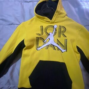 Jordan Yellow and Black Hoodie